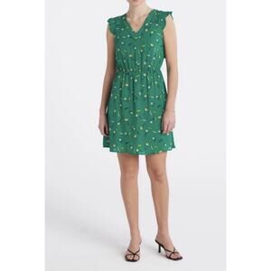 41 Hawthorne Green Dress Scallop Detail XL Business Casual Chic